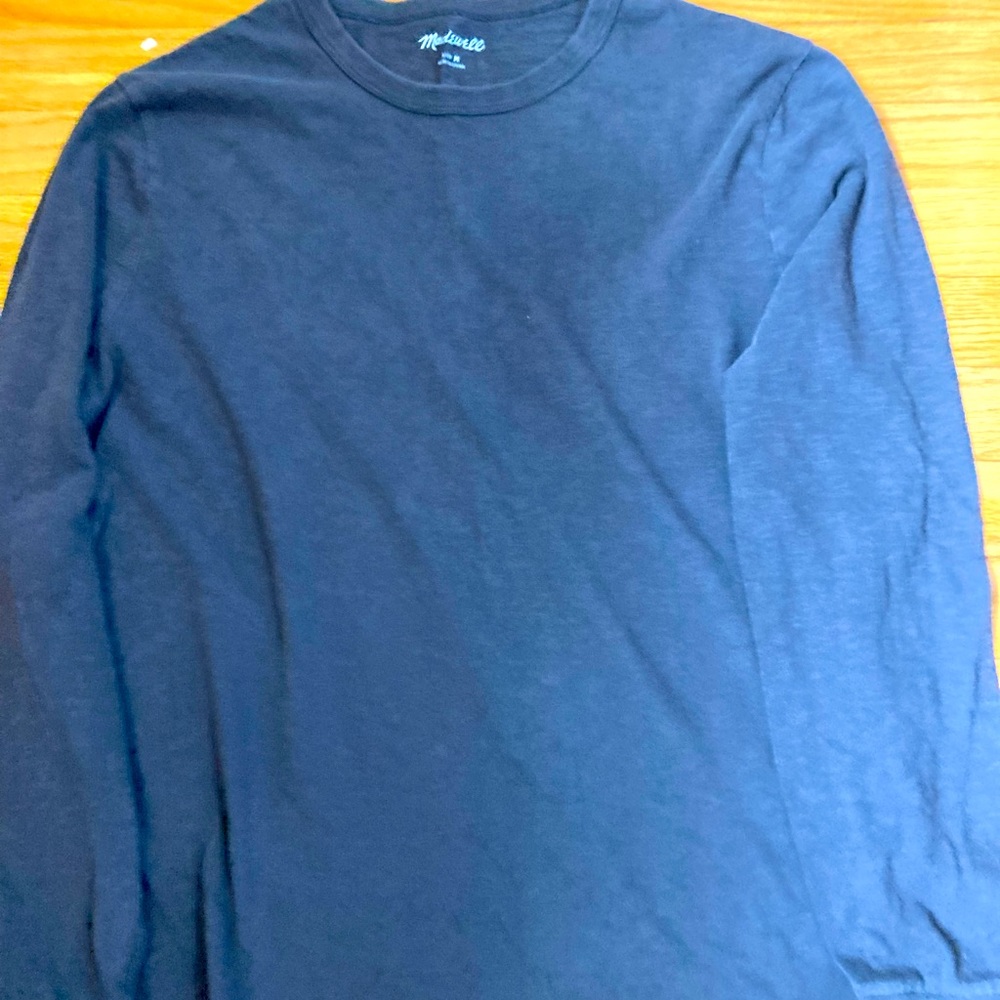 Madewell navy long sleeve shirt